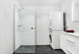 real estate, interior, bath room, shower, washing machine, mirror, towel, bath room, bath room, shower, shower, shower, shower, shower, washing machine, washing machine